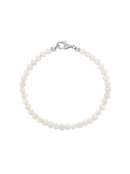 Baby Girls Small Freshwater Cultured Pearl Bracelet Sterling Silver - 4.5 - in Season Jewelry