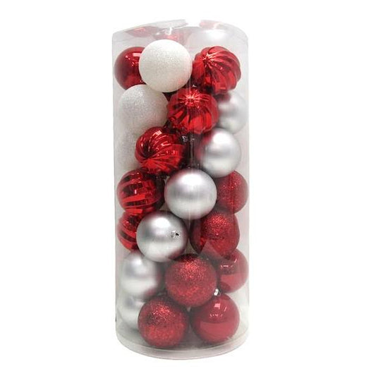 Assorted 50ct. Red & White Ball Ornaments by Ashland | 2 | Michaels