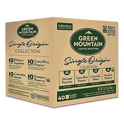 Green Mountain Coffee Single Origins Collection K-Cup Box 40 Ct