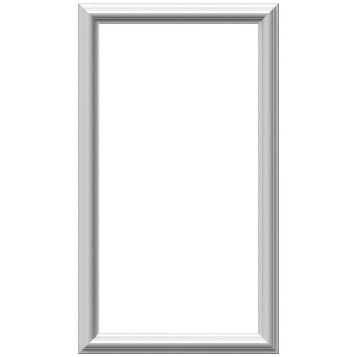 Ekena Millwork PNL16X28AS-01-CASE-4 Ashford Molded Classic Wainscot Wall Panel, 16W x 28H x 1/2P, Factory Primed White, 4 Count