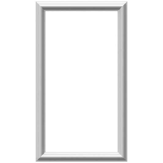 Ekena Millwork PNL16X28AS-01-CASE-4 Ashford Molded Classic Wainscot Wall Panel, 16W x 28H x 1/2P, Factory Primed White, 4 Count