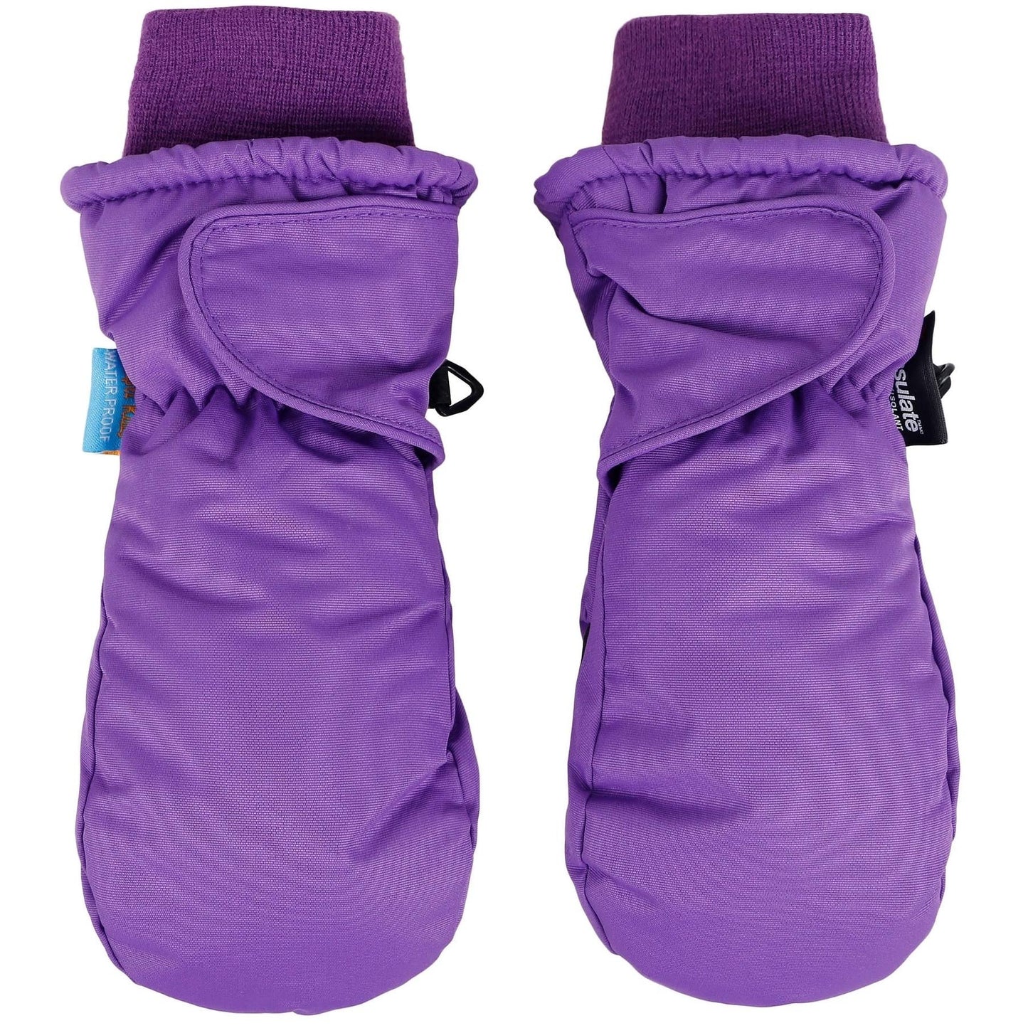 Simplikids Childrens Snow Sports Thinsulate Insulation Waterproof Winter Mittens Gloves,S,Purple